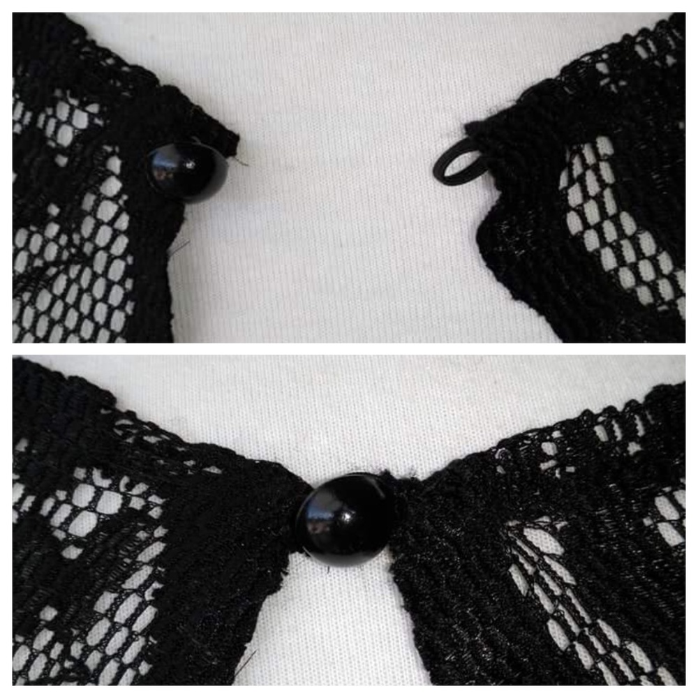 Black Lace Backless Bodycon Dress with Lining - Picture 8 of 8
